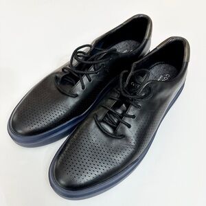 Cole Haan Black Perforated Oxfords